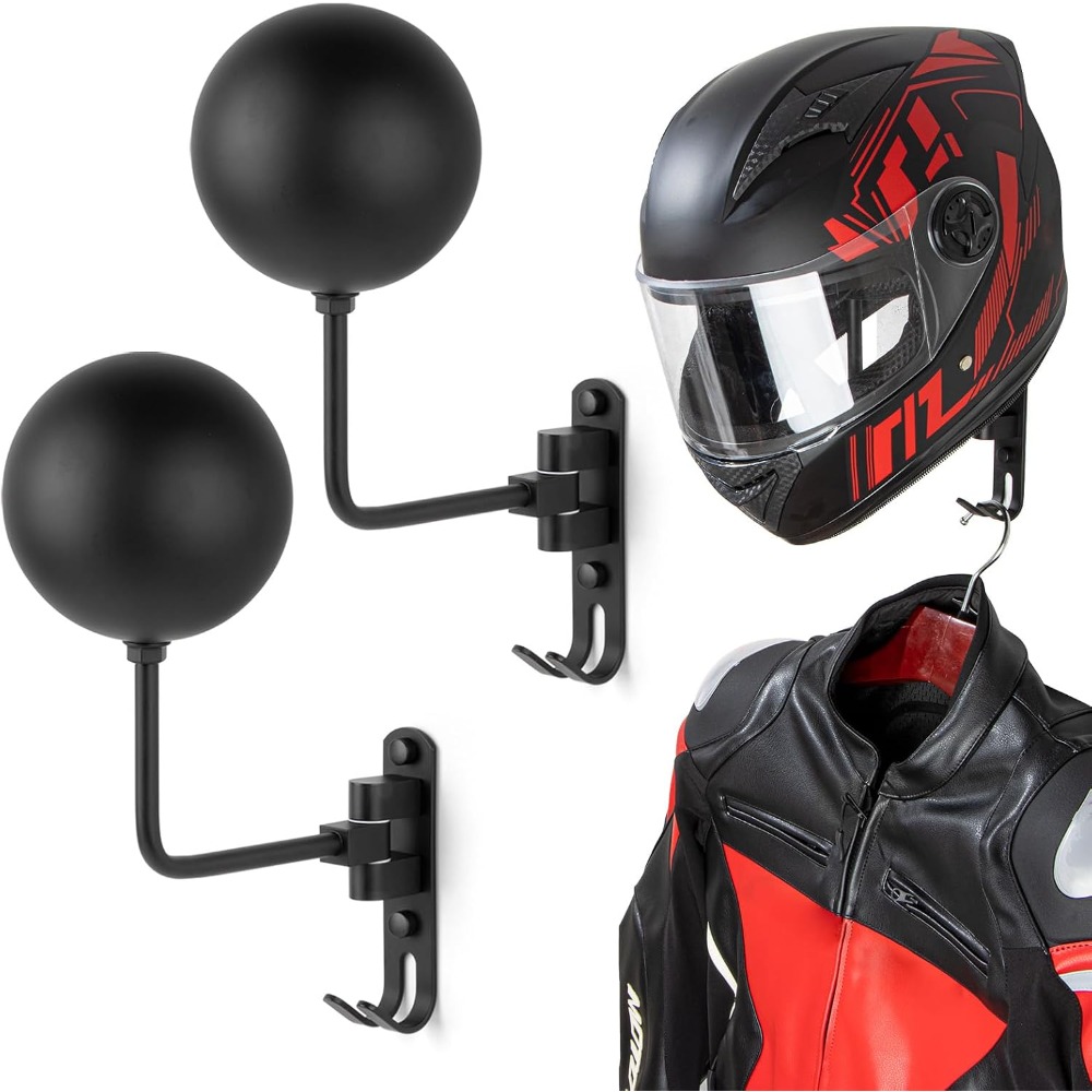 Cycling Gear Wall Hanger - 180 ° Drehbare Wandhalterung für Motorradhelme