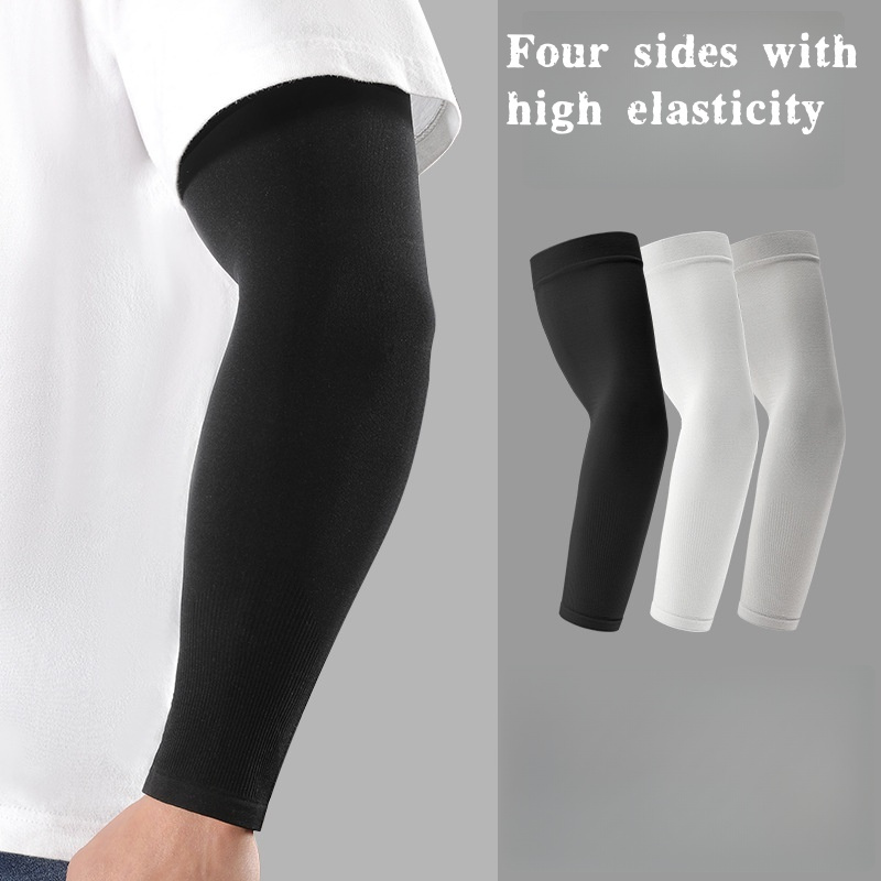 Cycling Gear Women - 2 Stück Eisseiden-Armstulpen, atmungsaktiver UV-Schutz für