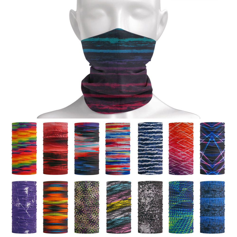 Cycling Gear Women - Halstuch mit Batik-Streifenmuster, Outdoor, Sommer, Haarbandanas,