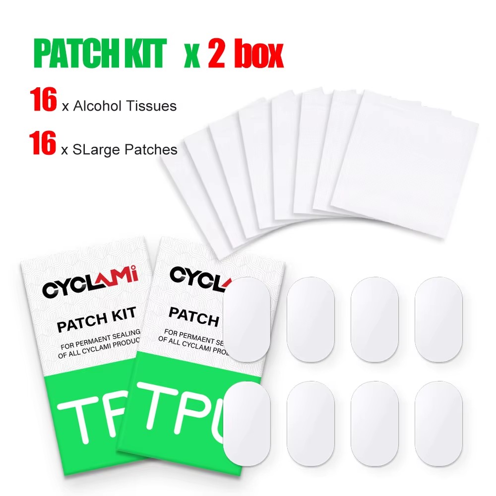 Bike Tube Repair Kit - CYCALMI 16/80Pcs Fahrrad Innenrohr Reifen Patch