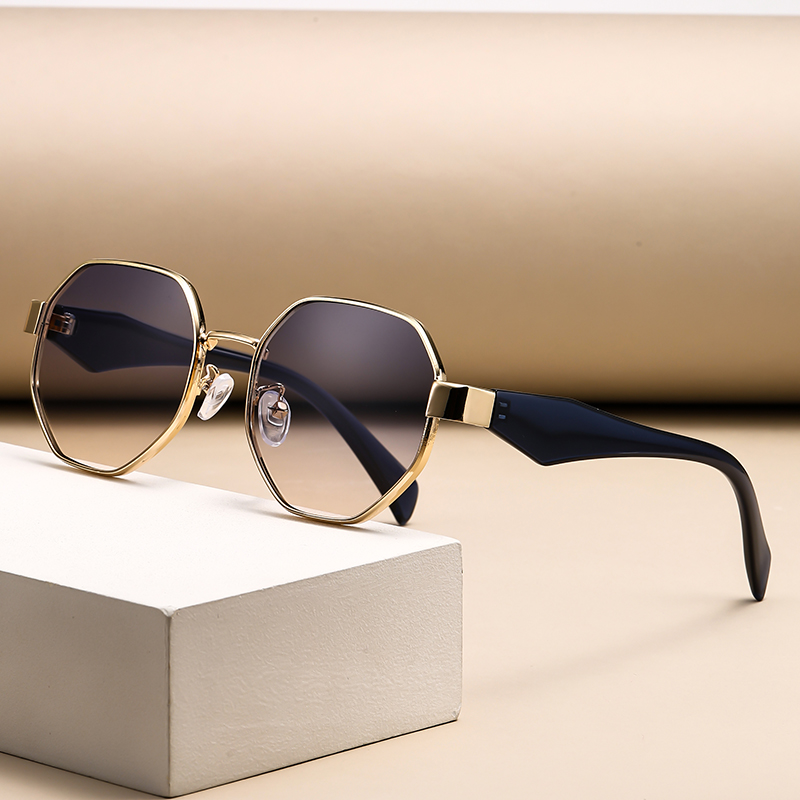 Cycling Glasses - Retro-Sonnenbrille mit rundem Rahmen, große Sonnenbrille,