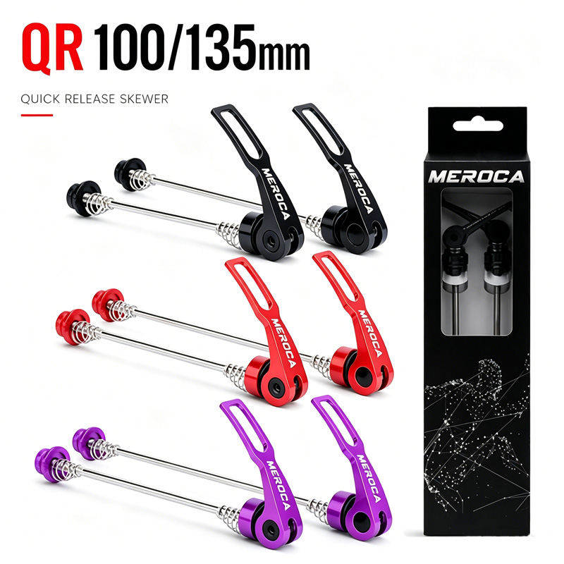 Quick Release Skewer - MEROCA Fahrrad-Schnellspanner vorne 100mm hinten 135mm