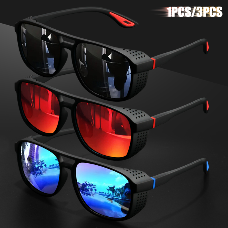 Cycling Glasses - 1 Stück/3 Stück Sport-Polarisations-Sonnenbrille mit winddichtem