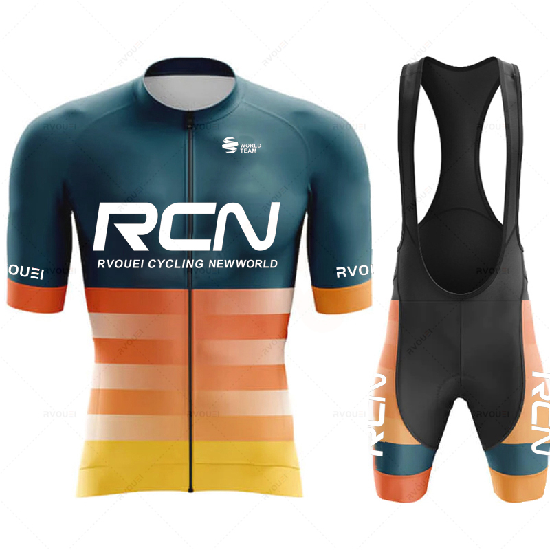 Cycling Gear Leaderboard - Rvouei Team 2026 Herren Sommer Kurzarm-Radtrikot-Set