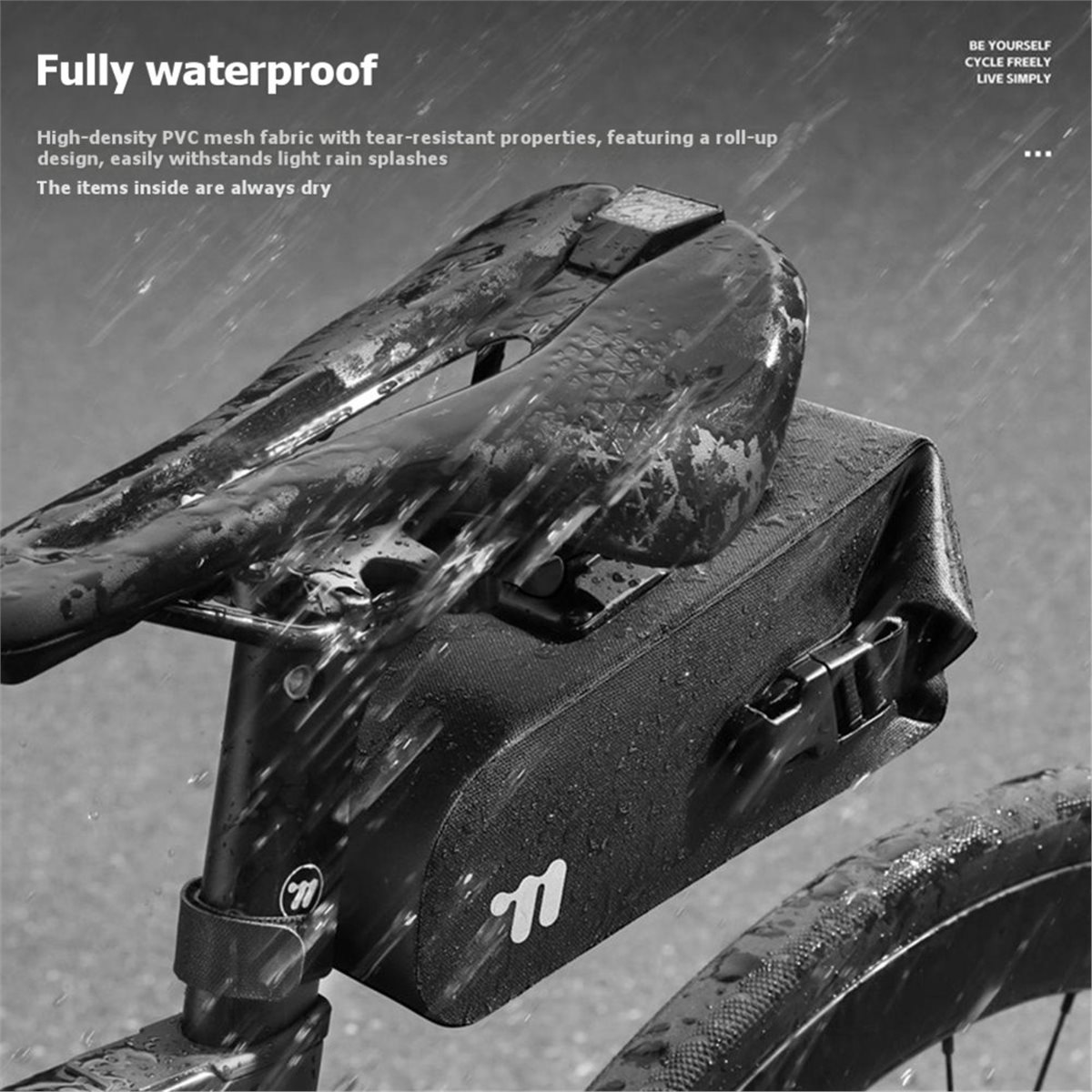 Cycling Gear Manufacturer - PHONE&GEAR Wasserdichte Fahrradsatteltasche Schnellverschluss Fahrradsitztasche Reflektierende