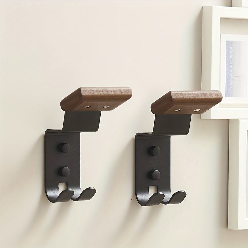 Cycling Gear Wall Hanger - Motorradhelm-Halterung aus Massivholz mit Robustem Stahldesign,