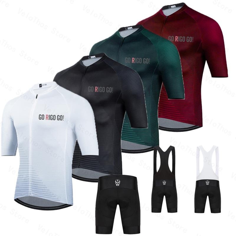 Cycling Gear Jersey - Go Rigo Go Fahrrad-Set Kurzarmtrikot und