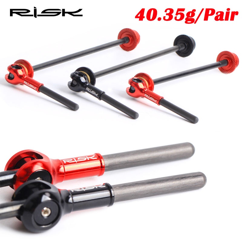 Quick Release Skewer - RISK Ultraleichter Titan 40,35g/Paar QR Rennrad