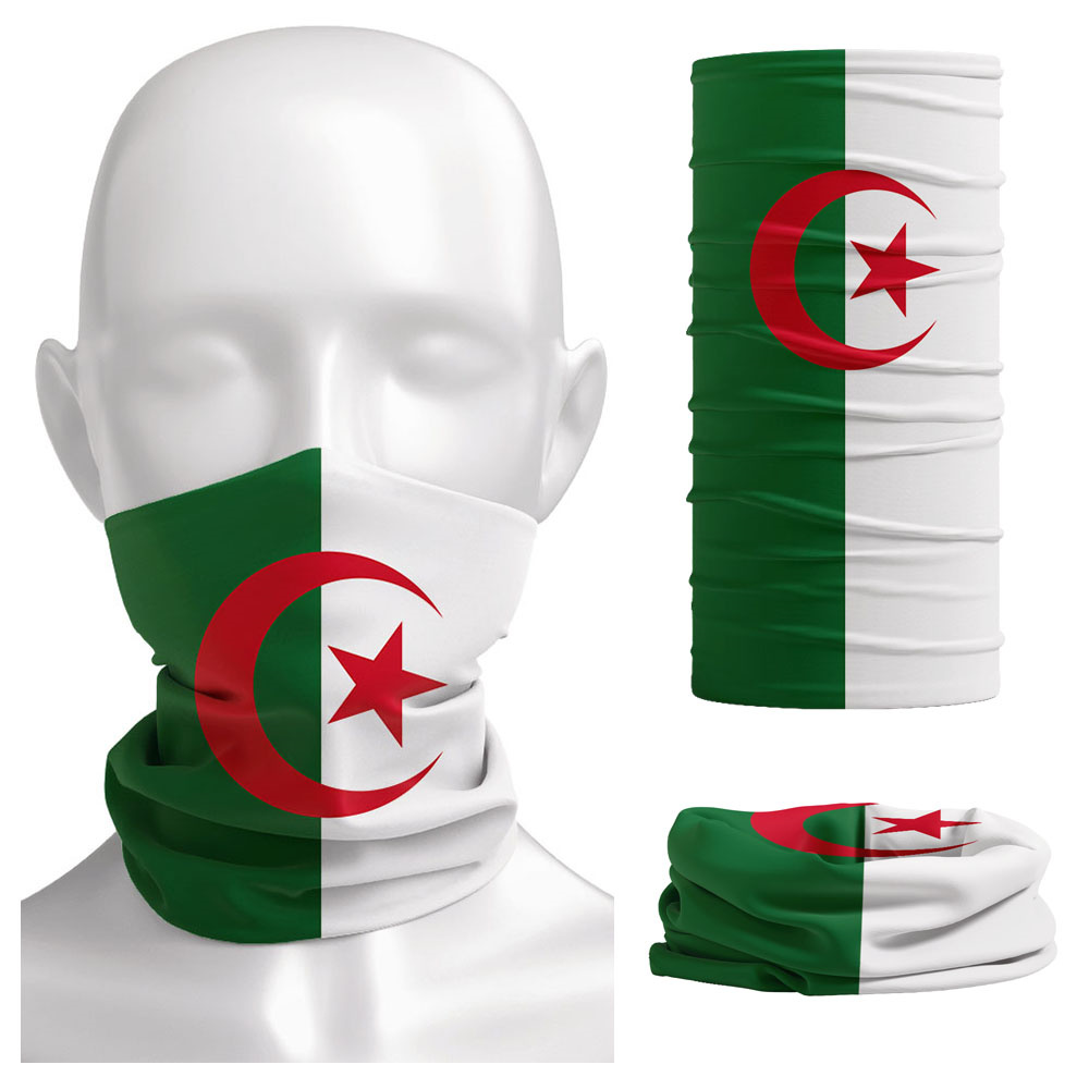 Cycling Gear Women - Algerien-Flagge, bedruckt, Bandana, Kopfbedeckung, Reiten, Sturmhaube,