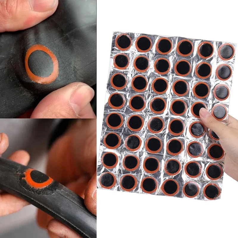 Bike Tube Repair Kit - 1-4 Blatt Gummi-Reifenreparaturflicken ohne Klebstoff, Reifenreparatur-Set