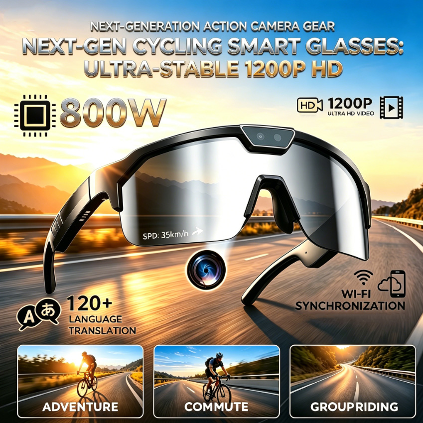 2026 Fahrradbrille mit 800W HD – Cycling Glasses Bewertung und Preis
