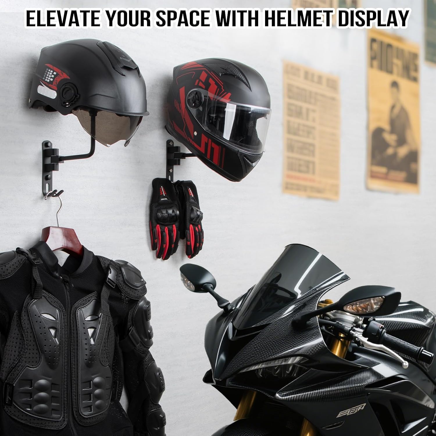 180 °   Drehbare Wandhalterung – Cycling Gear Wall Hanger Bewertung und Preis