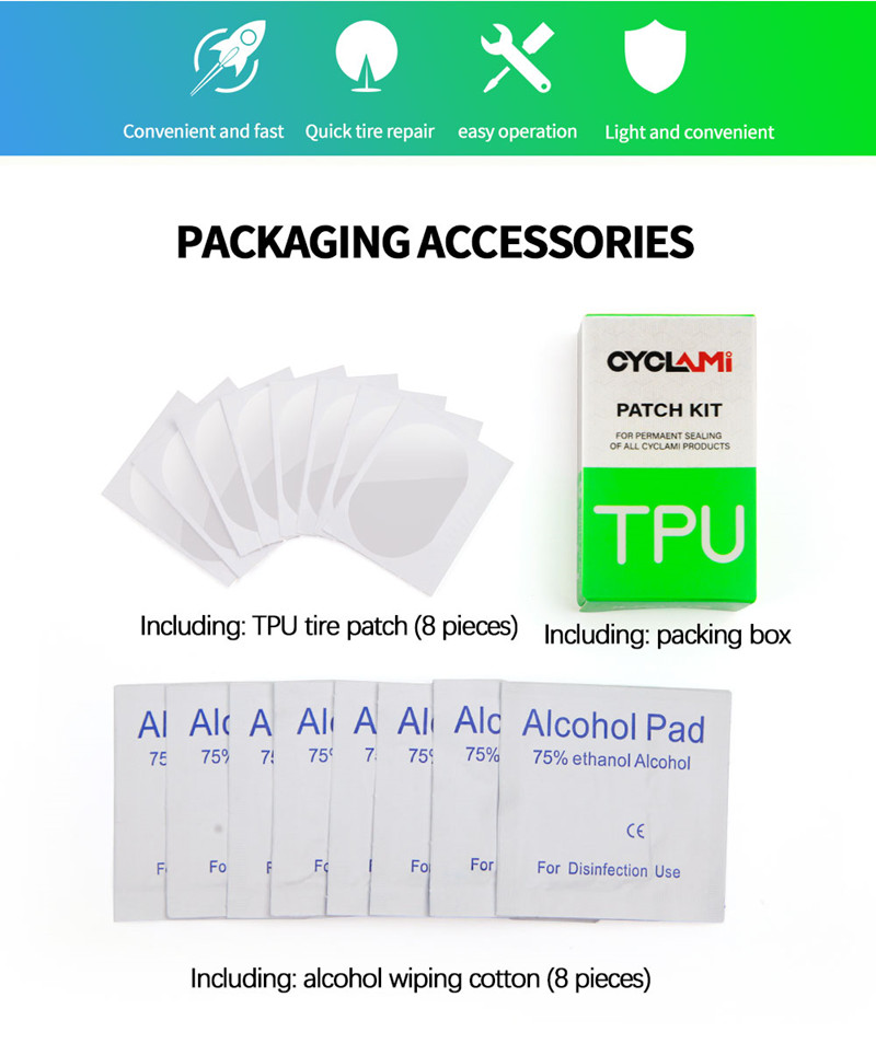 Neue Reifen Patch Für TPU Schl – Bike Tube Repair Kit Bewertung und Preis