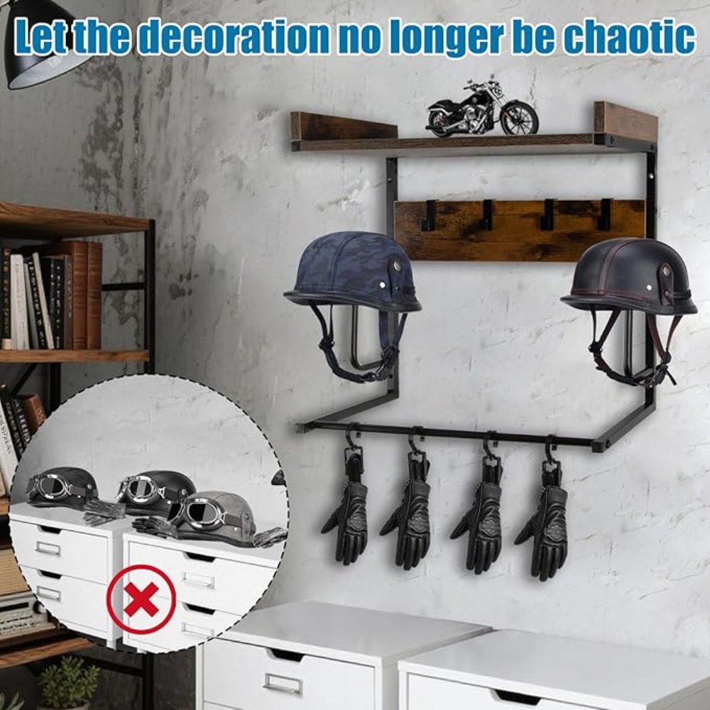 Motorradhelmhalter mit 4 Hands – Cycling Gear Wall Hanger Bewertung und Preis